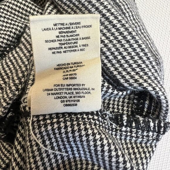 We The Free Pants Belle Houndstooth Skinny Slim Ankle Size 30 Stretch Preppy - Picture 6 of 9